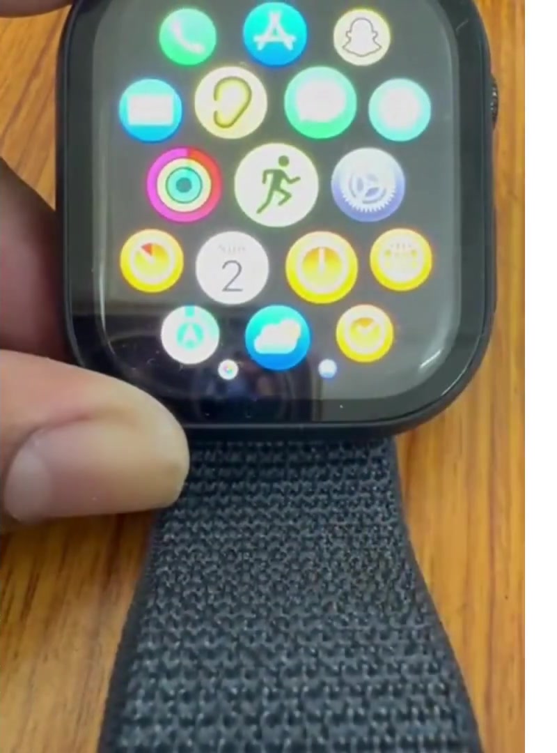Apple Watch showing the app grid after a successful restart